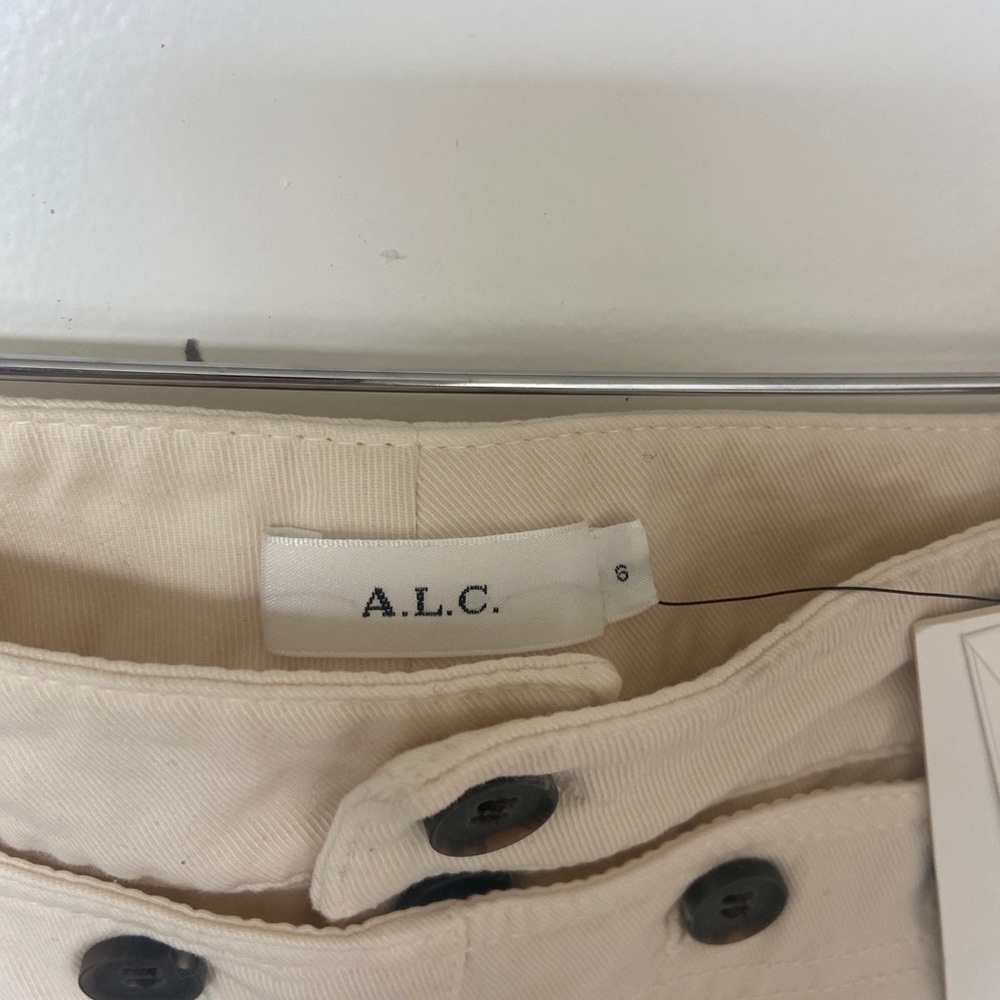 A.L.C. Pierce Crop Wide Leg Crop Twill Sailor Pant size 6 - Picture 8 of 10